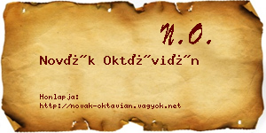 Novák Oktávián névjegykártya